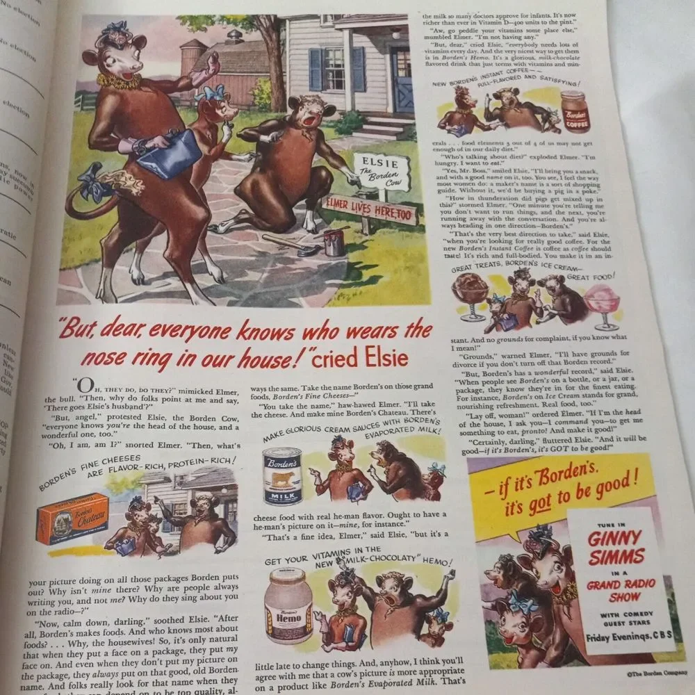 LOOK MAGAZINE APRIL 16‎ 1946 JOAN CAUFIELD  WINSTON CURCHILL ADVERTISING ARTICLE